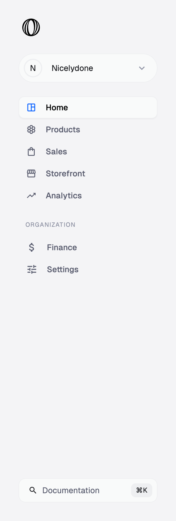 Polar
				vertical navigation ui component