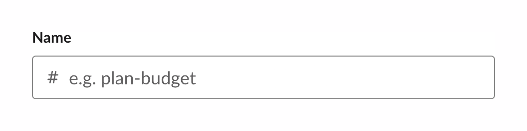 Slack
				input text ui component