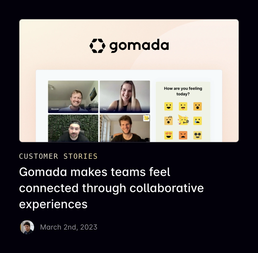 Liveblocks
				card ui component