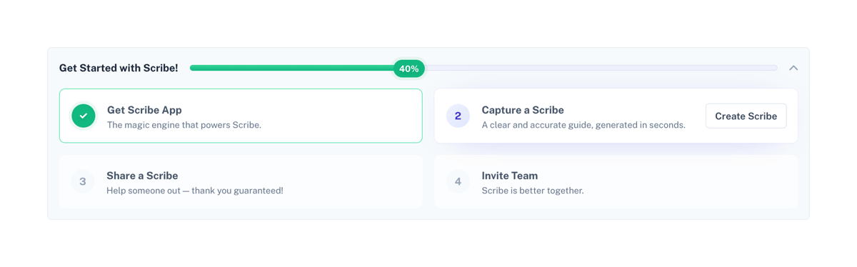 Scribe
				progress indicator ui component