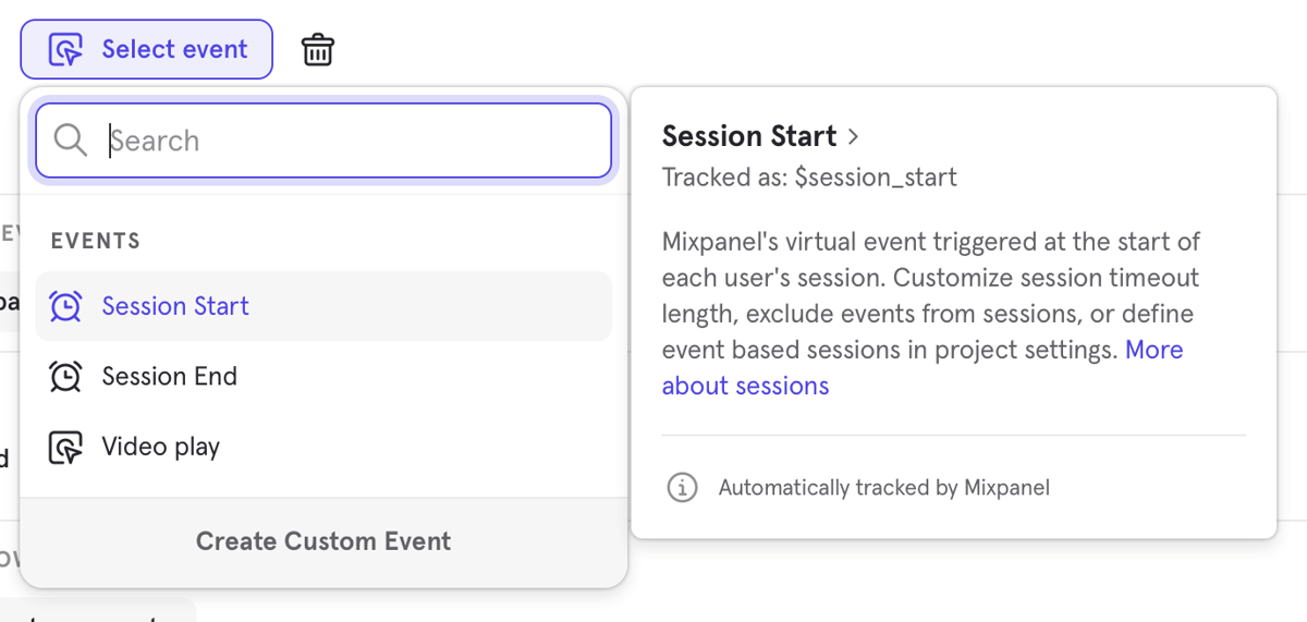 Mixpanel
				tooltip ui component