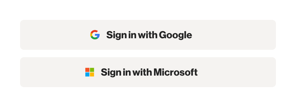 Ortto
				social login button ui component