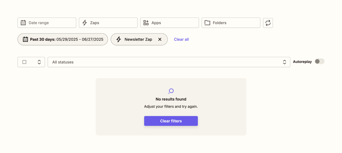Zapier
				empty state ui component