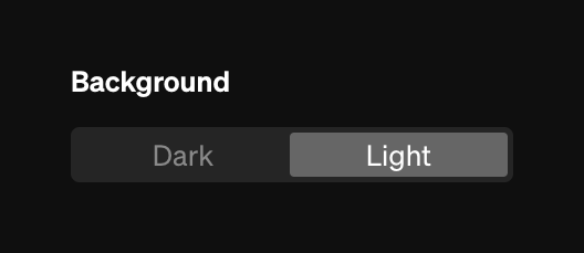 Standards
				segmented control ui component