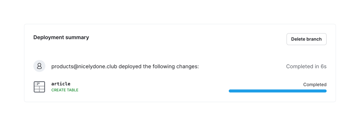 PlanetScale
				message ui component