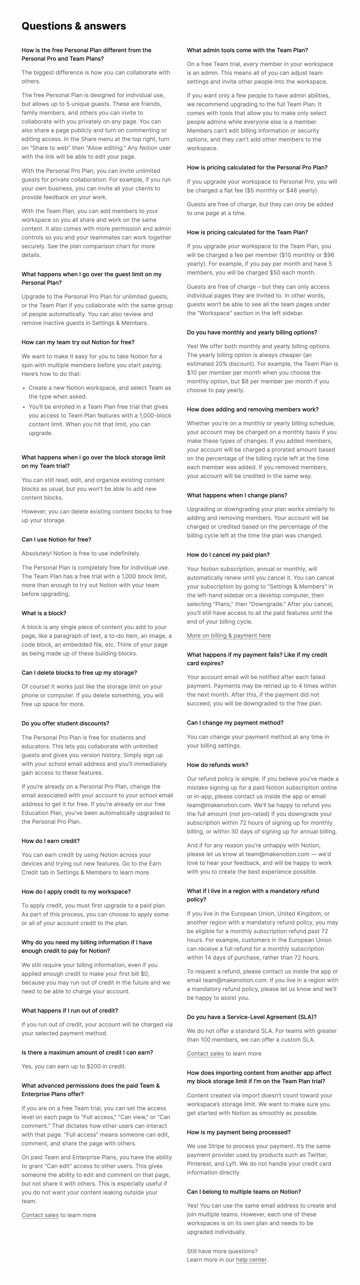Notion
				faq ui component