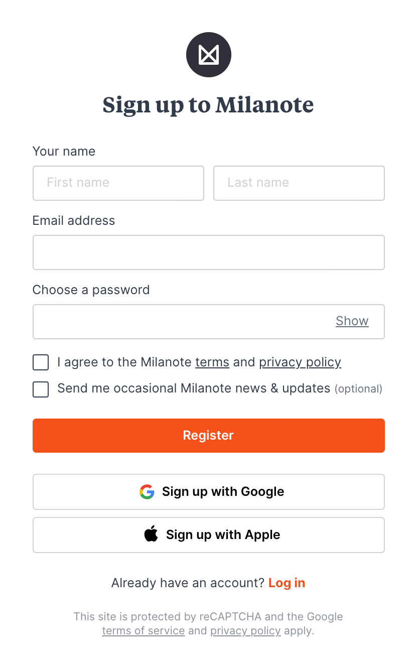 Milanote
				form element ui component