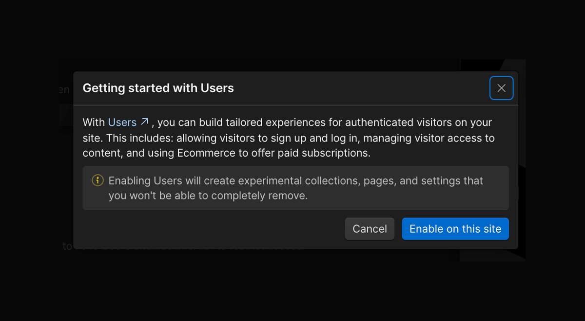 Webflow
				modal ui component