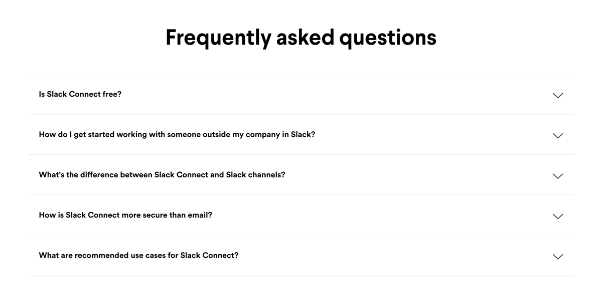 Slack
				faq ui component