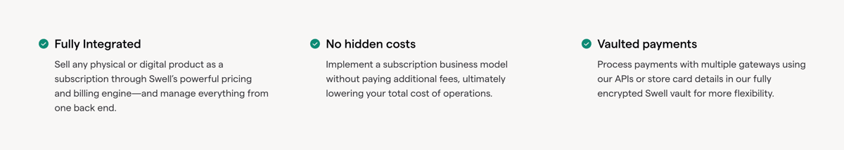 Swell
				benefit list ui component