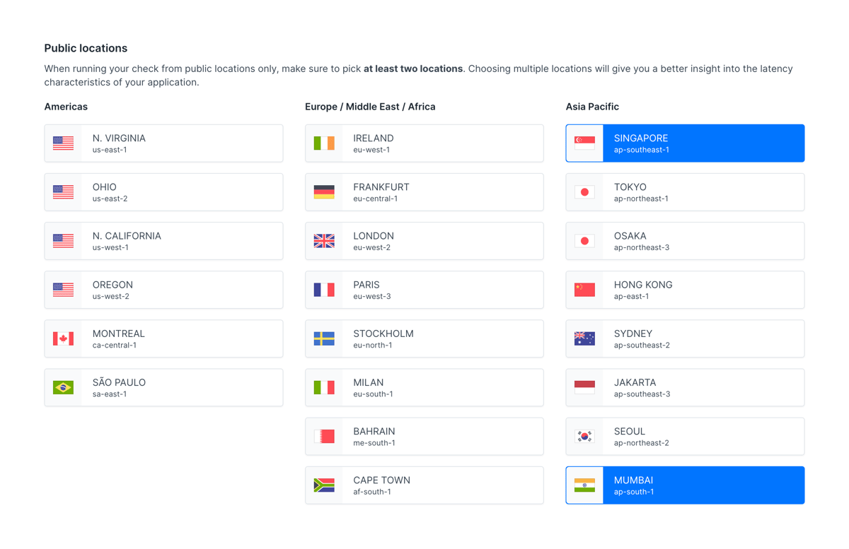 Checkly
			grid configuration ui component