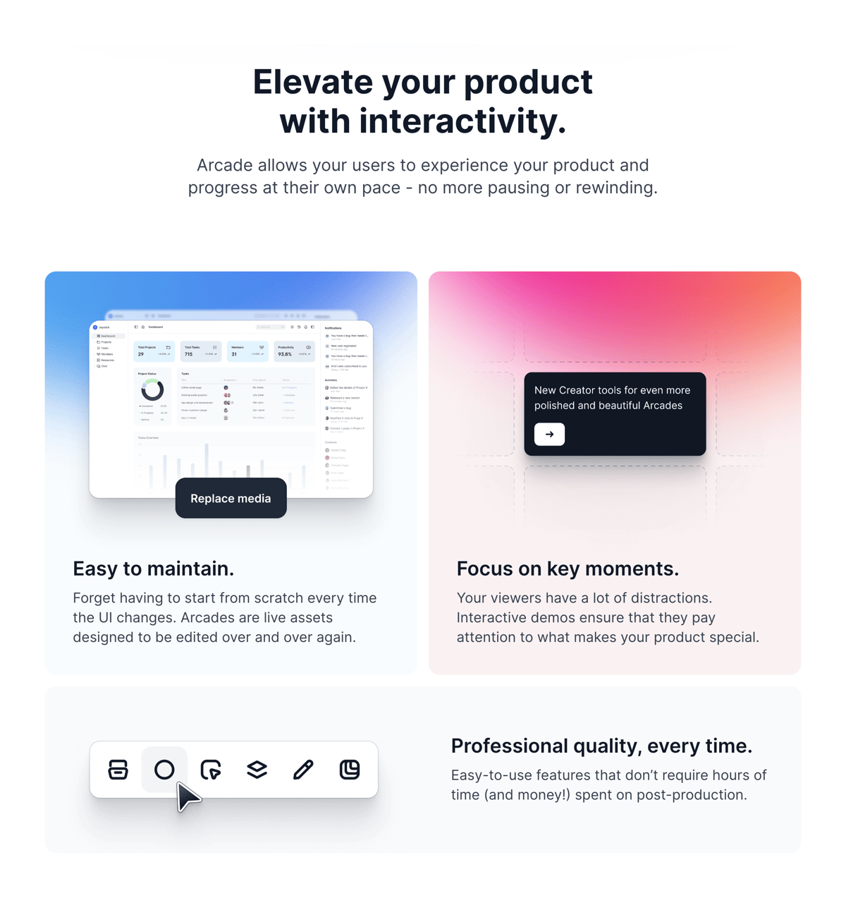 Arcade
				bento box ui component