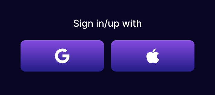 Reflect
				social login button ui component