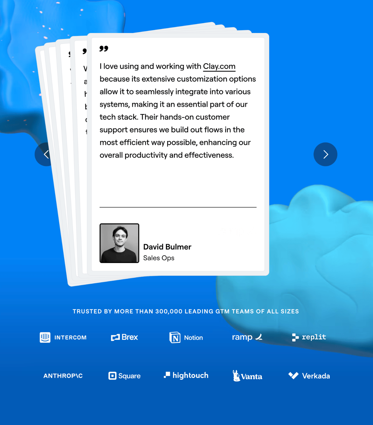Clay
				social proof ui component