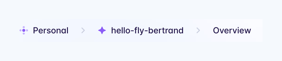 Fly
				breadcrumb ui component
