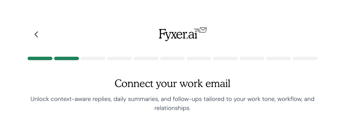 Fyxer
				progress indicator ui component