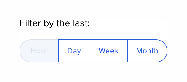 Bitly
				segmented control ui component
