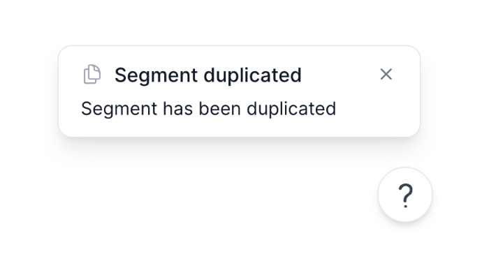 Loops
				notification toast ui component
