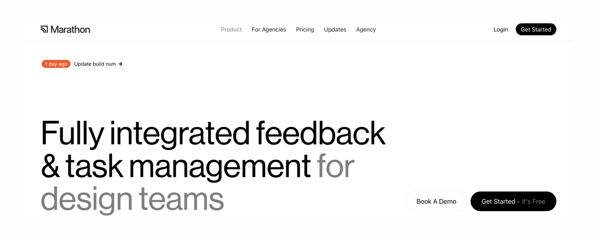 Marathon
				hero section ui component