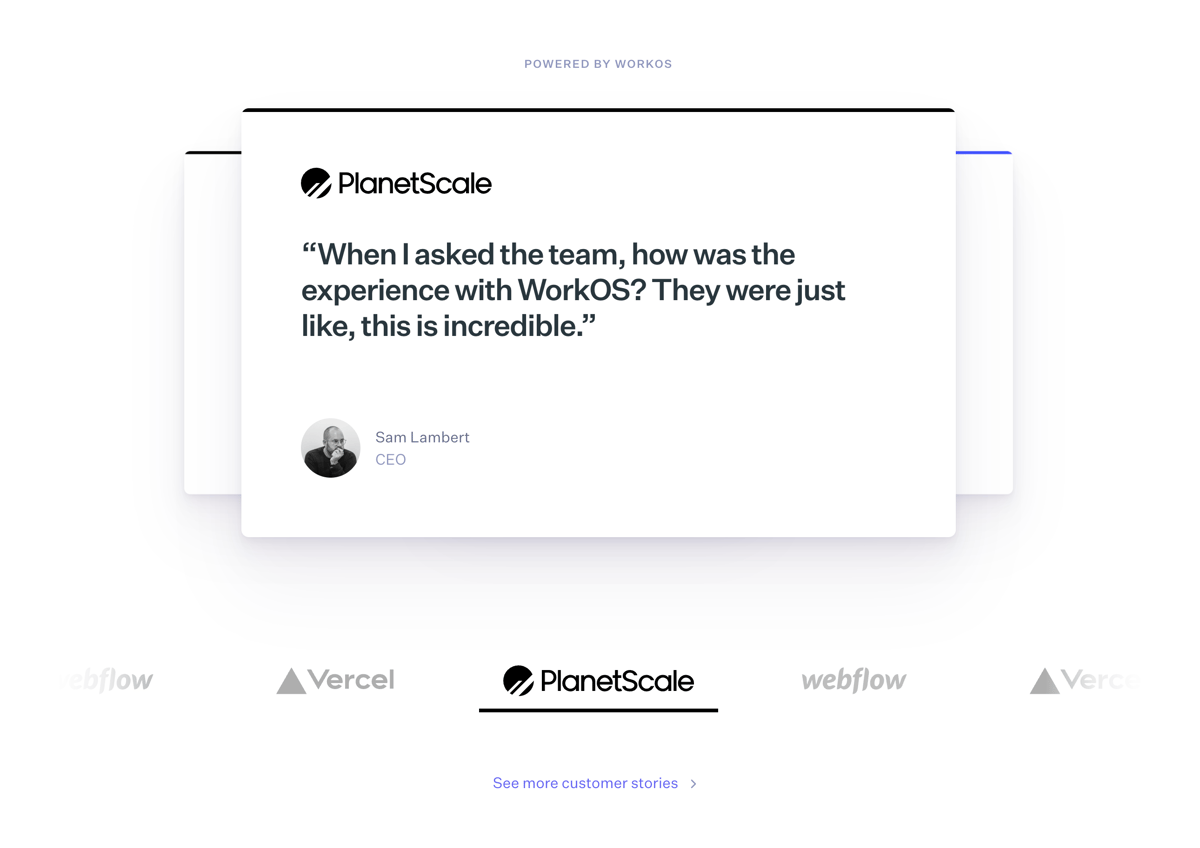 WorkOs
				testimonial ui component