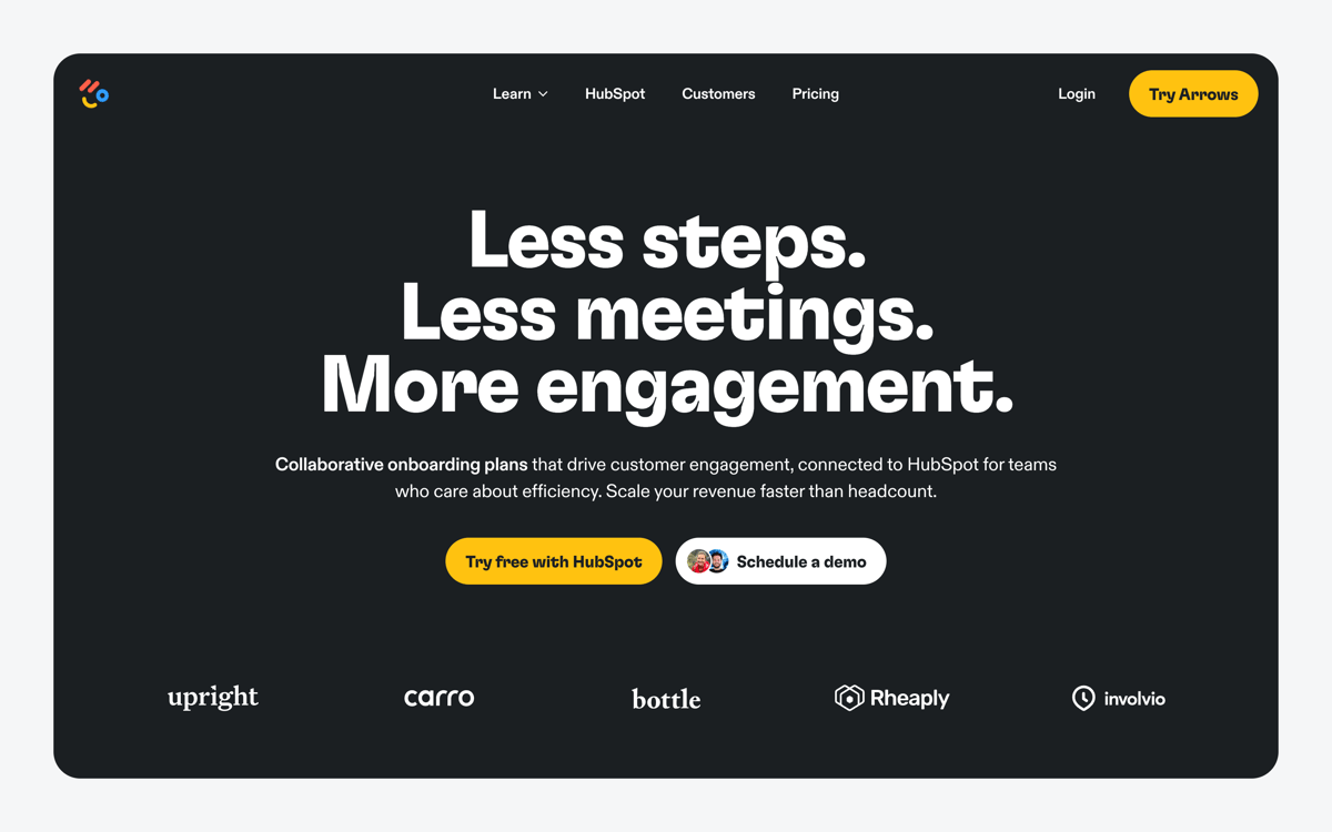 Arrows
				hero section ui component
