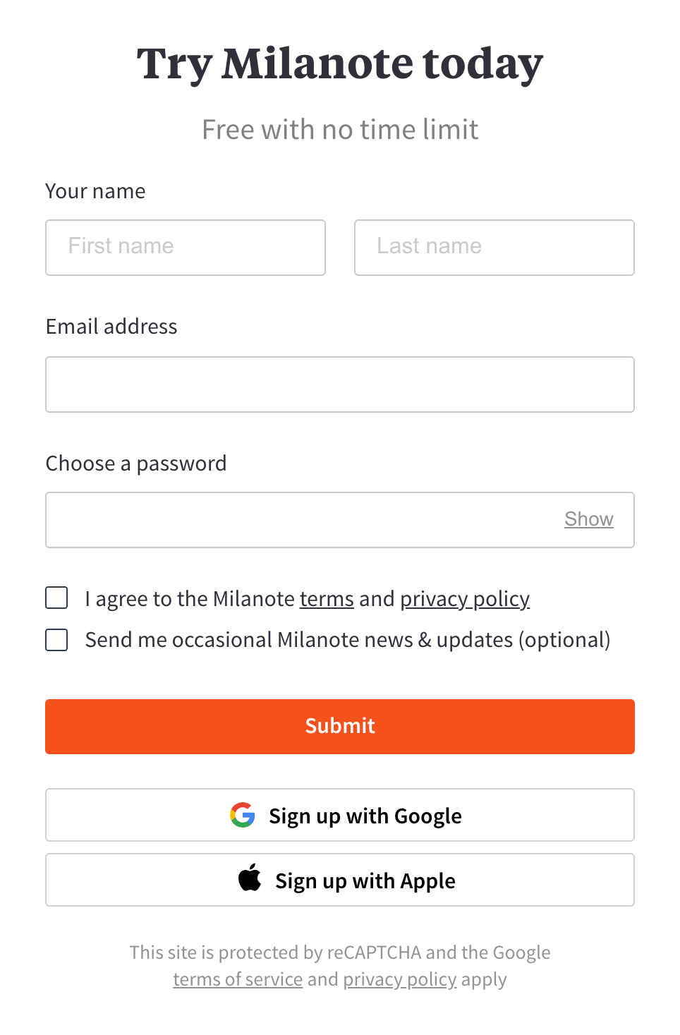 Milanote
				form element ui component