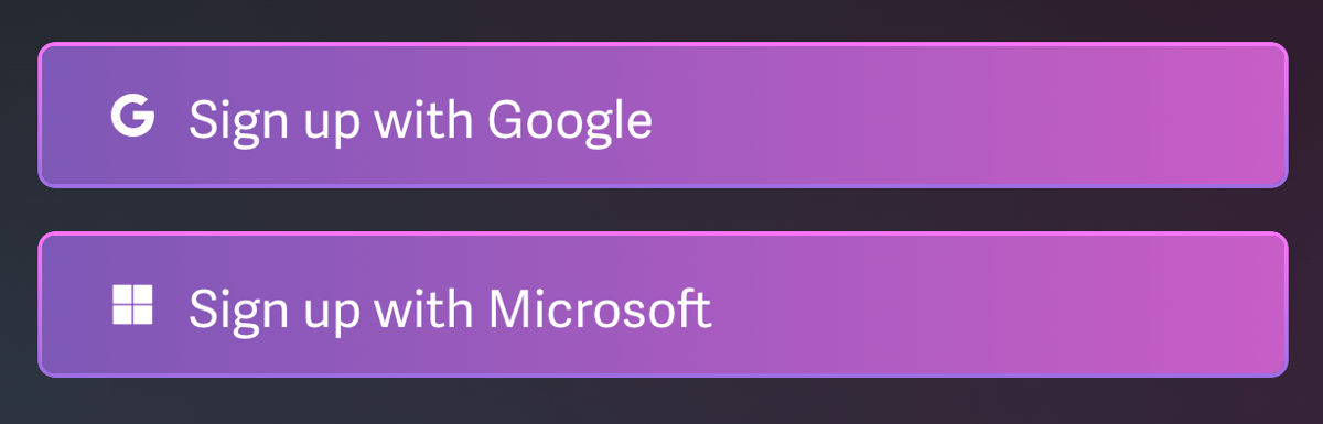 Superhuman
				social login button ui component