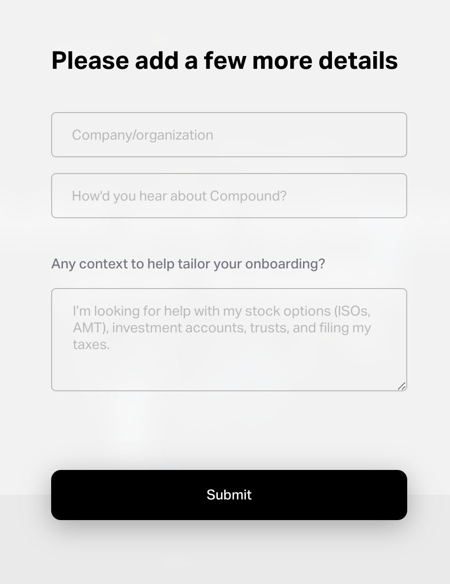 Compound
				form element ui component