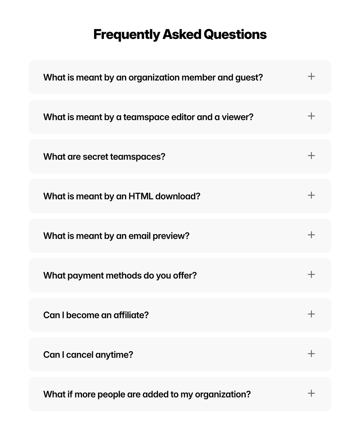 Tabular
				faq ui component