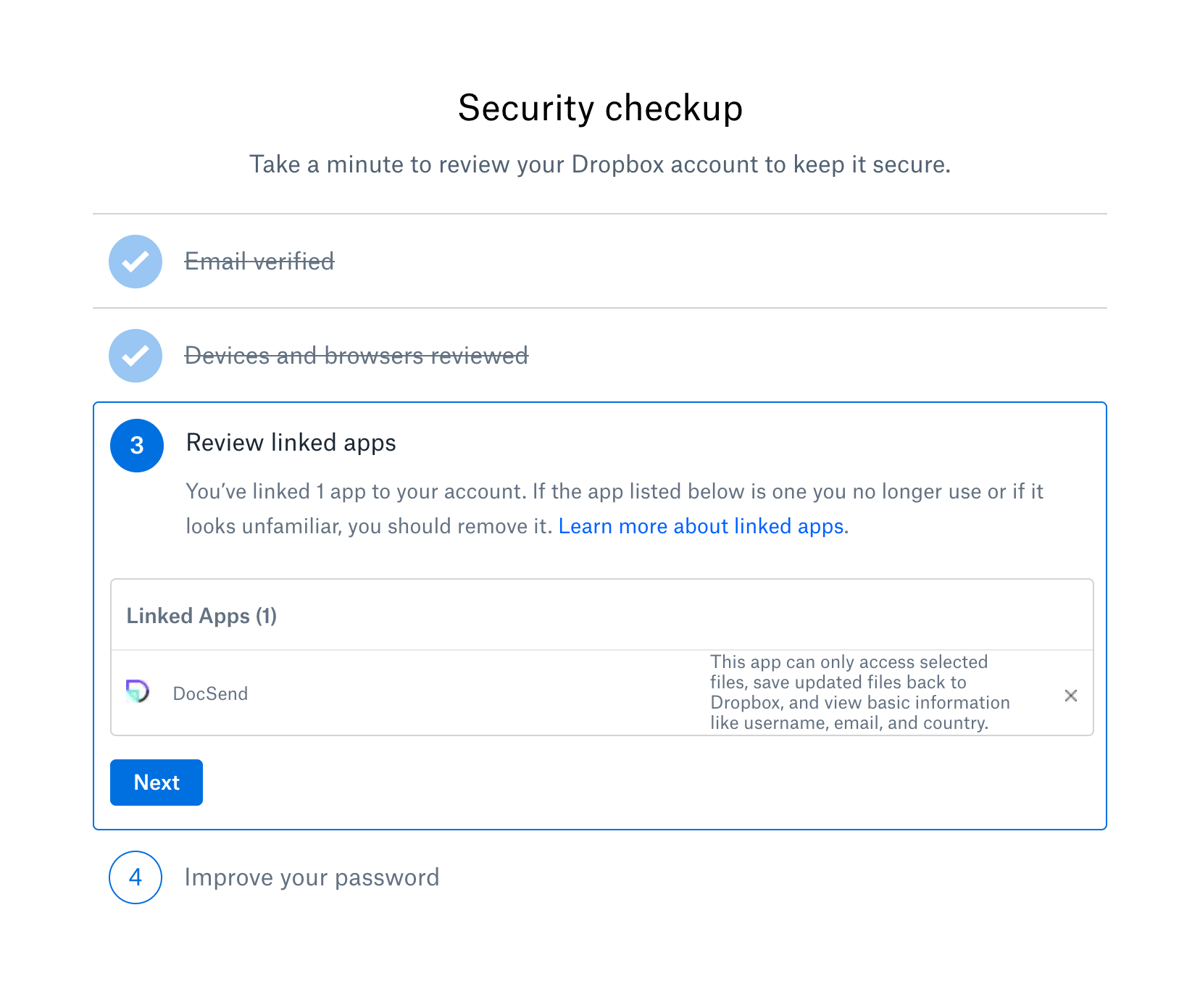 Dropbox
				stepper ui component
