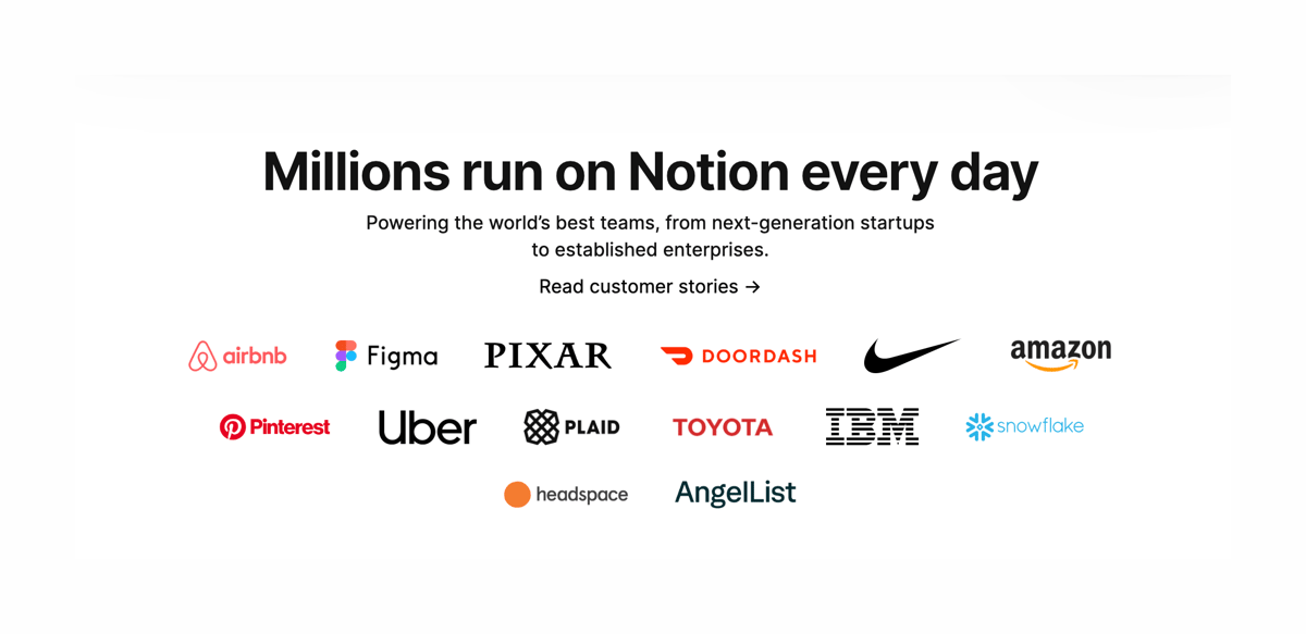 Notion
				social proof ui component