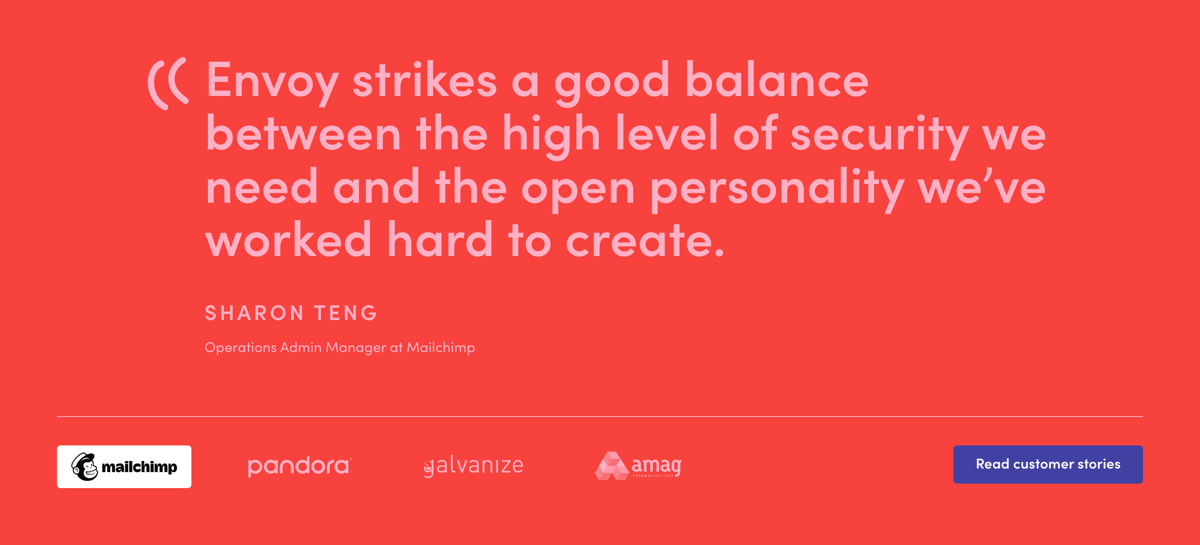 Envoy
				testimonial ui component