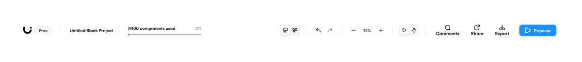 Uizard
				toolbox ui component