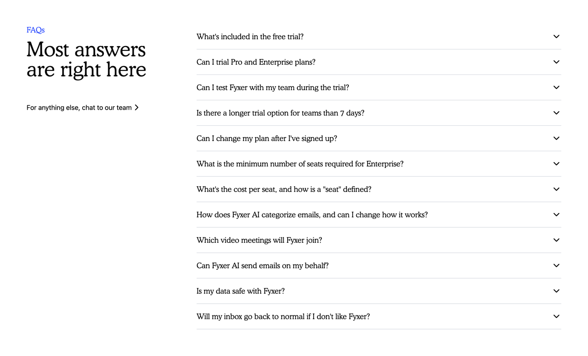 Fyxer
				faq ui component
