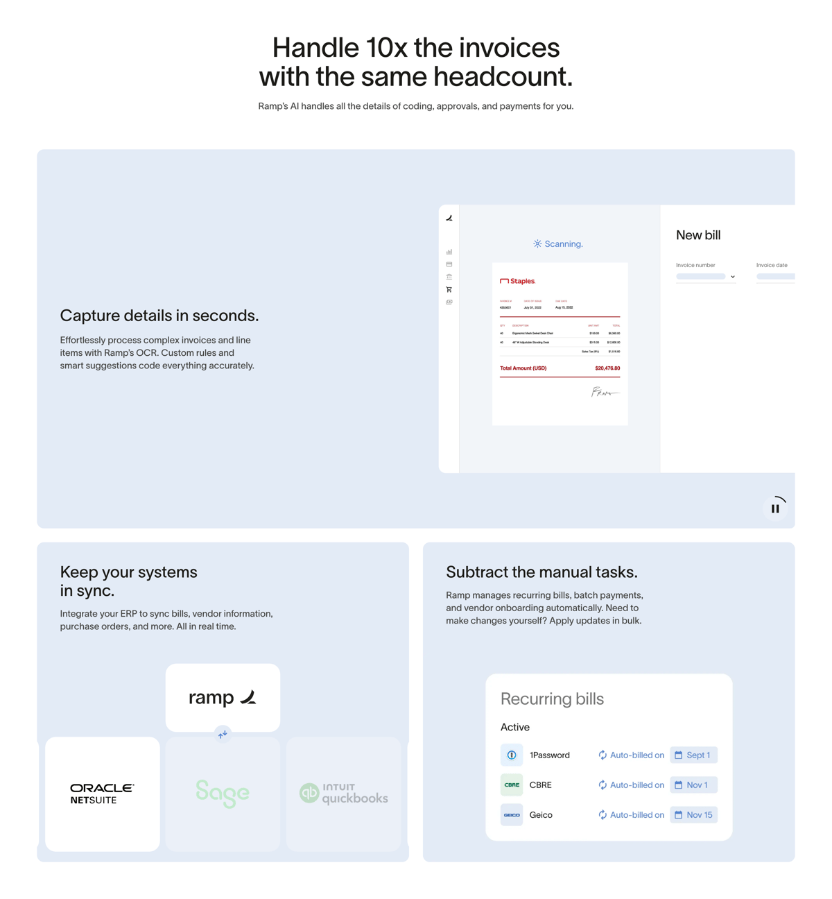 Ramp
				bento box ui component