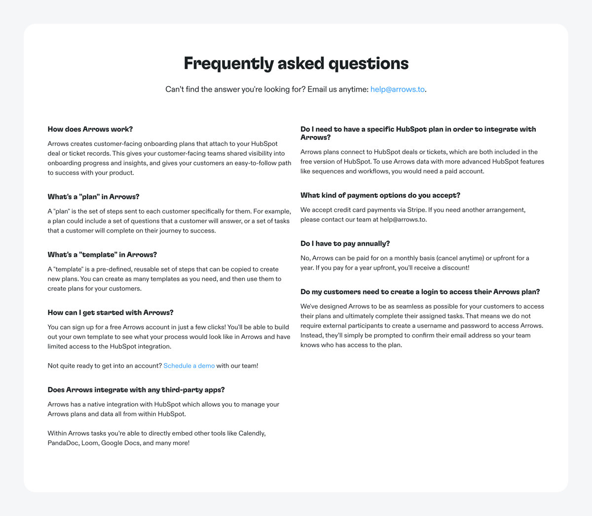 Arrows
				faq ui component