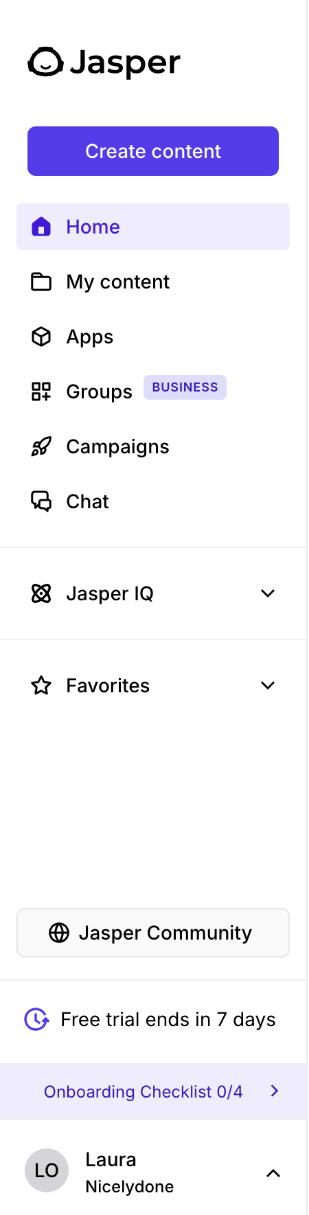 Jasper
				vertical navigation ui component