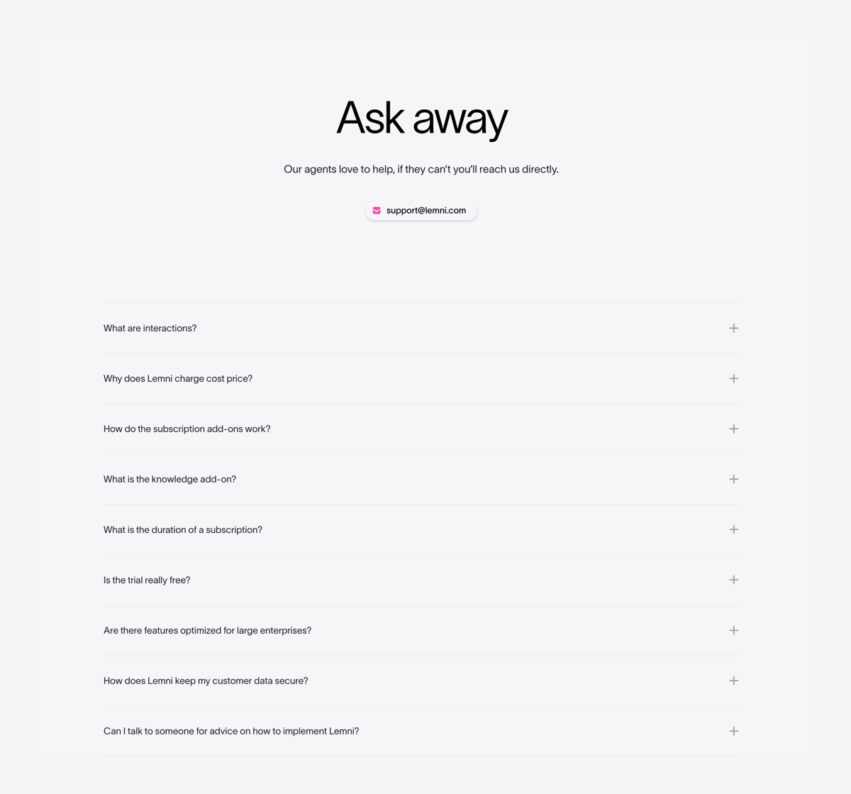 Lemni
				faq ui component