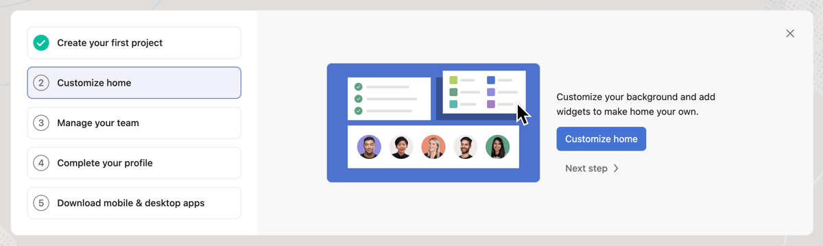 Asana
				stepper ui component