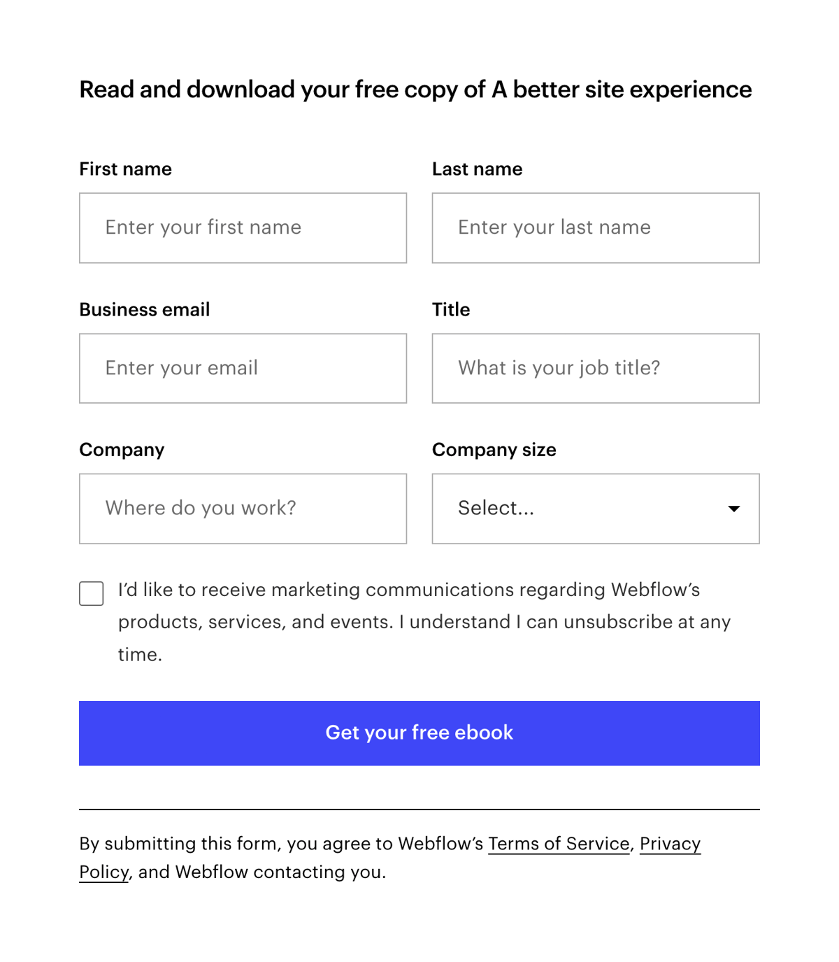 Webflow
				form element ui component