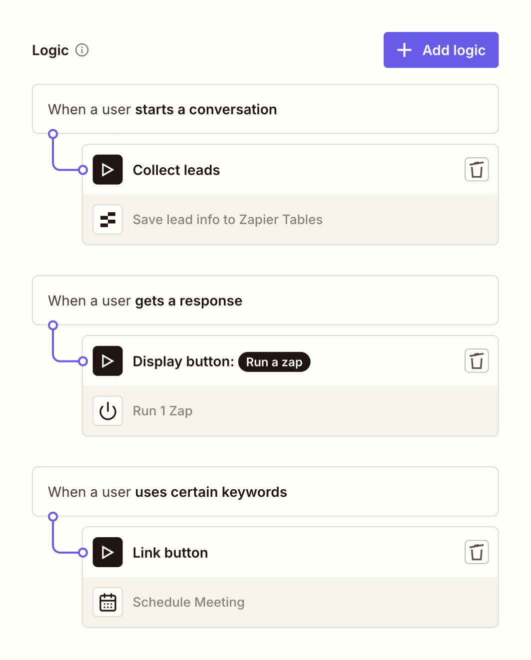Zapier
				query builder ui component