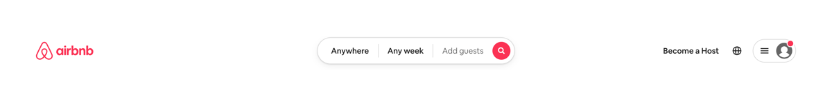 Airbnb
				horizontal navigation ui component