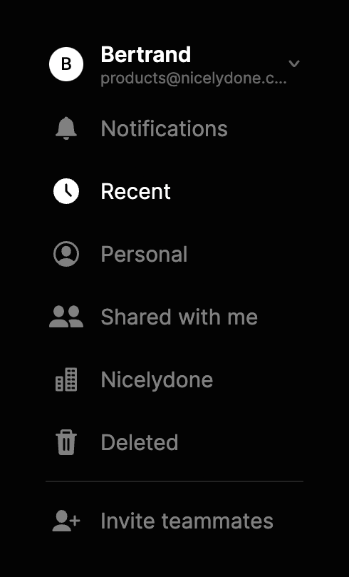 Tome
				vertical navigation ui component