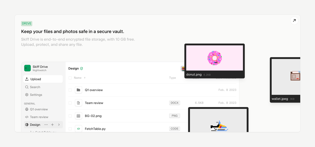 Skiff
				illustration ui component