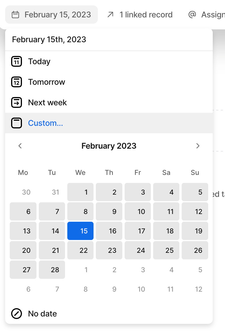 Attio
				input date ui component