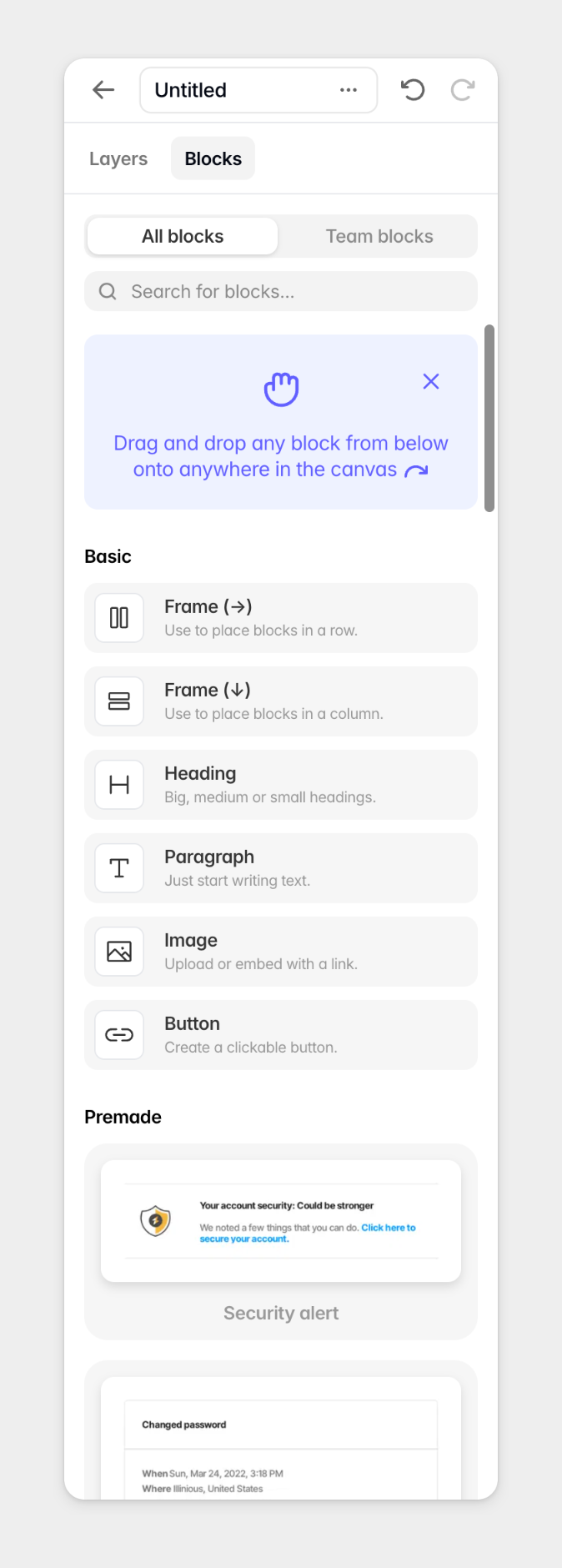 Tabular
				toolbox ui component