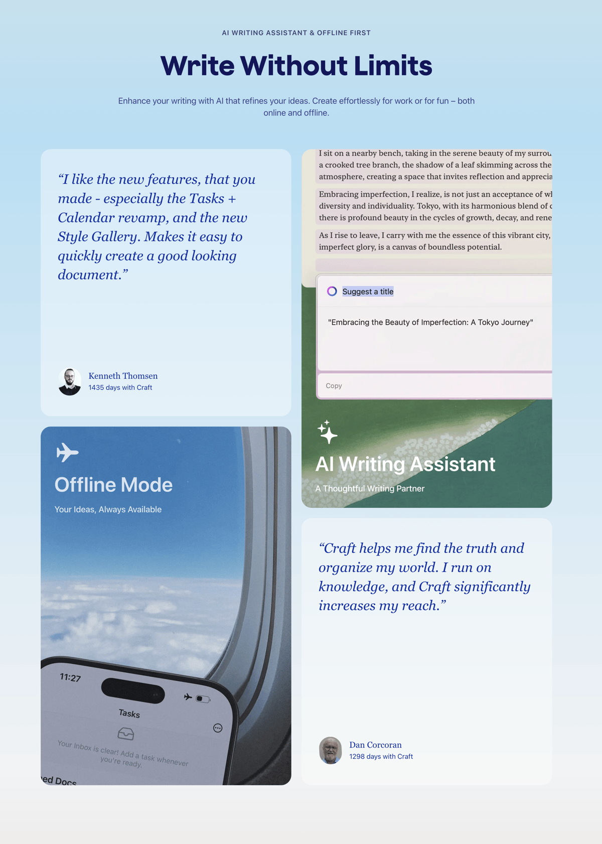 Craft
				bento box ui component