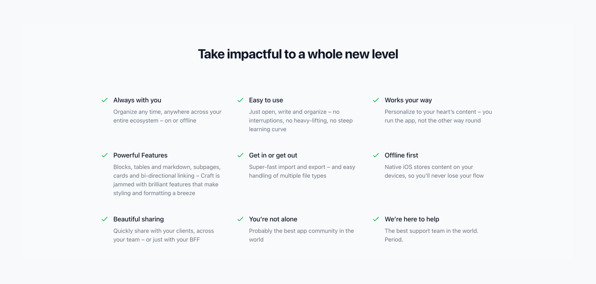 Craft
				benefit list ui component