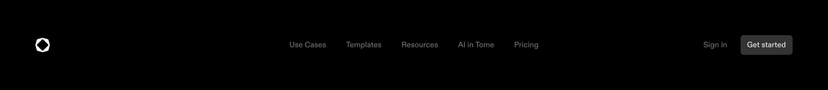 Tome
				header ui component