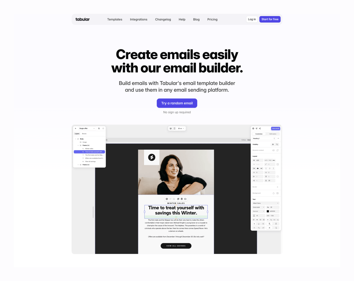 Tabular
				header ui component